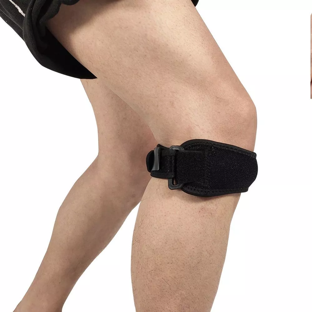 Verstelbare patellapeesstabilisatorbandsteun