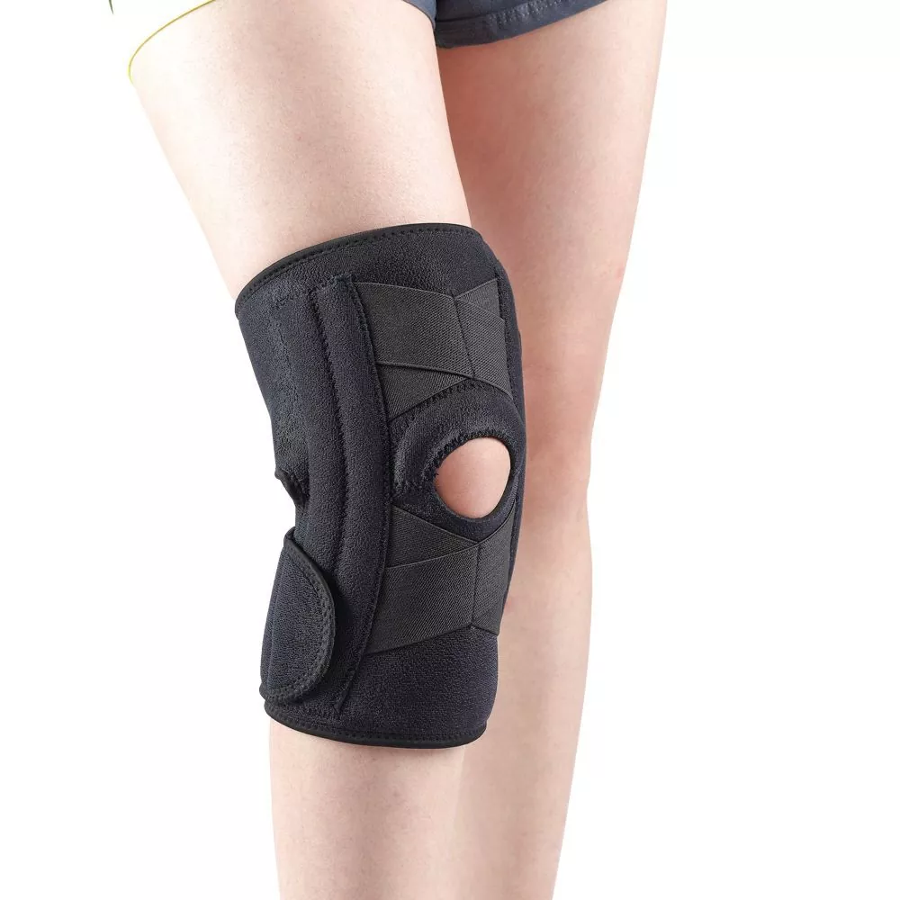 Kniebrace met gelpads met zijstabilisatoren
