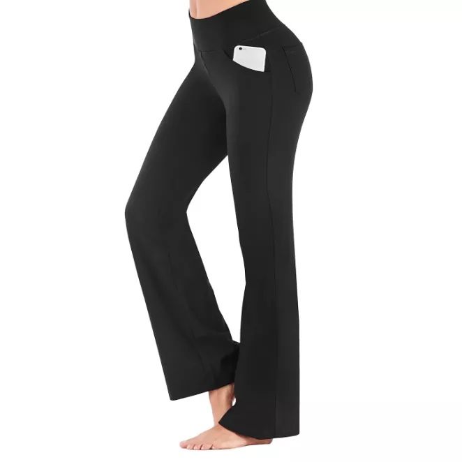 Zachte yogabroek met hoge taille voor dames